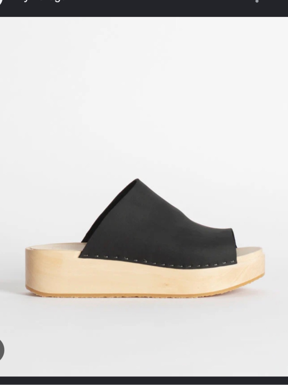 Bryr Norma Platform Slide in Coal Size 9